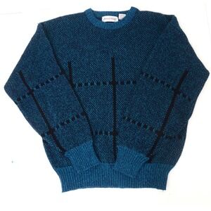 VINTAGE Michael Gerald Sweater Mens Large Knit Pullover Grandpa Old Money Preppy